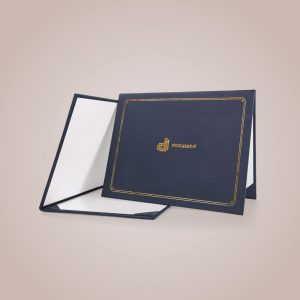 Printed Leather Certificate Cover