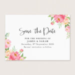 Flat Save the Date Cards