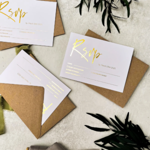 Foil RSVP Cards