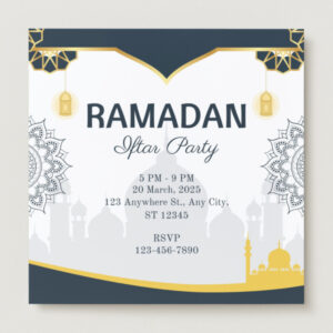Iftar Invitation Cards (Ramadan)