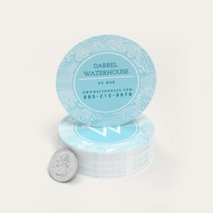 Mini Circle Business Cards