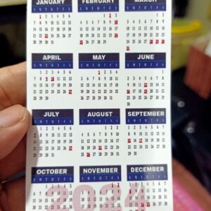 Pocket-sized Calendars
